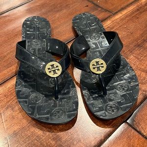 Tory Burch Navy Sandals